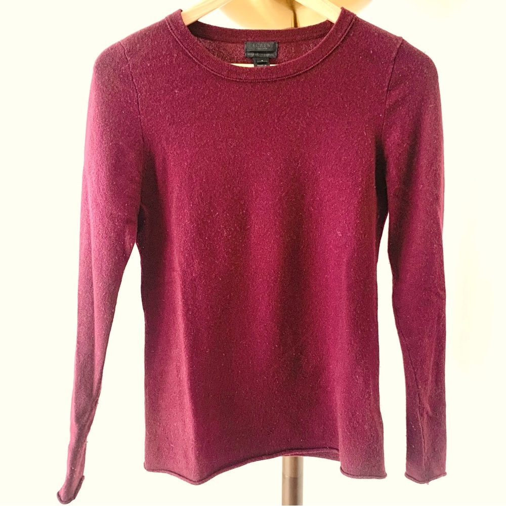 JCREW Cashmere Sweater in Burgundy 🍷